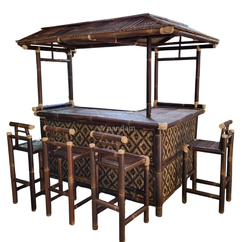 Tiki bar bambou exterieur