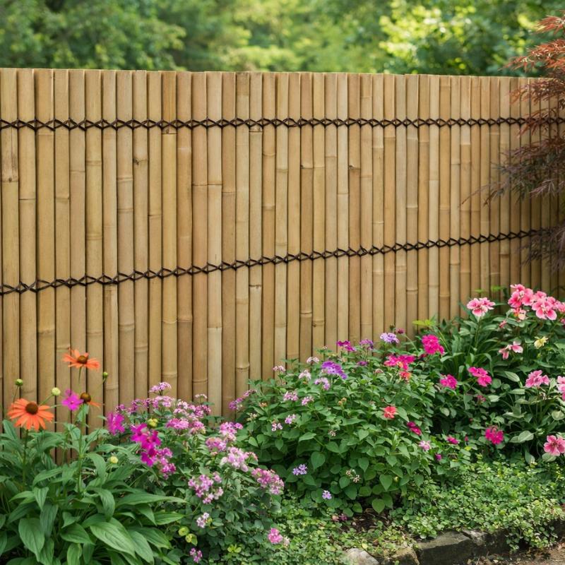 Panneau demi bambou clair (style japonais)