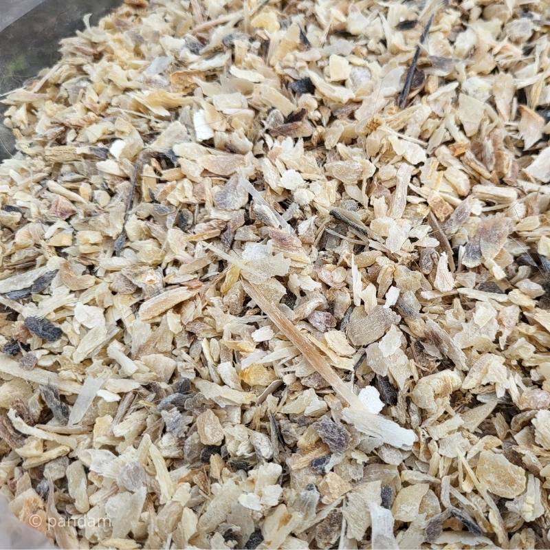 corne broyée bambou