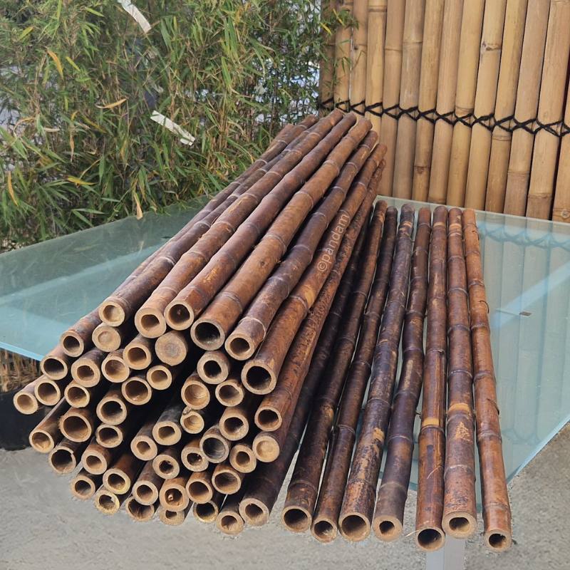 Clôture en Bambou Brise Vue Noire