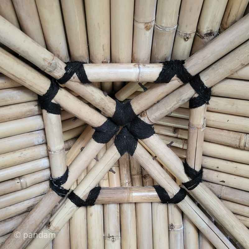 Corde noire pour assemblage du bambou