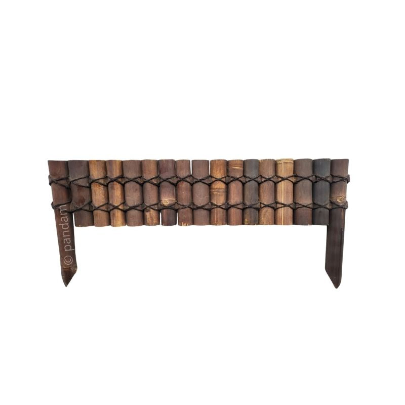 Bordure en demi bambou noir - Style japonais - Hauteur 20 cm