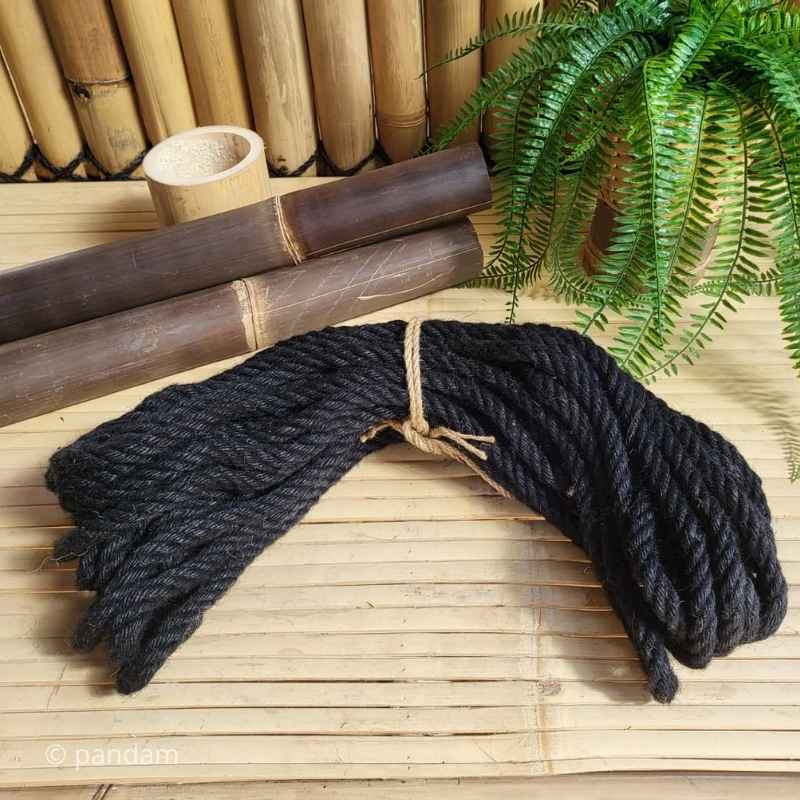 corde chanvre noire 12 mm