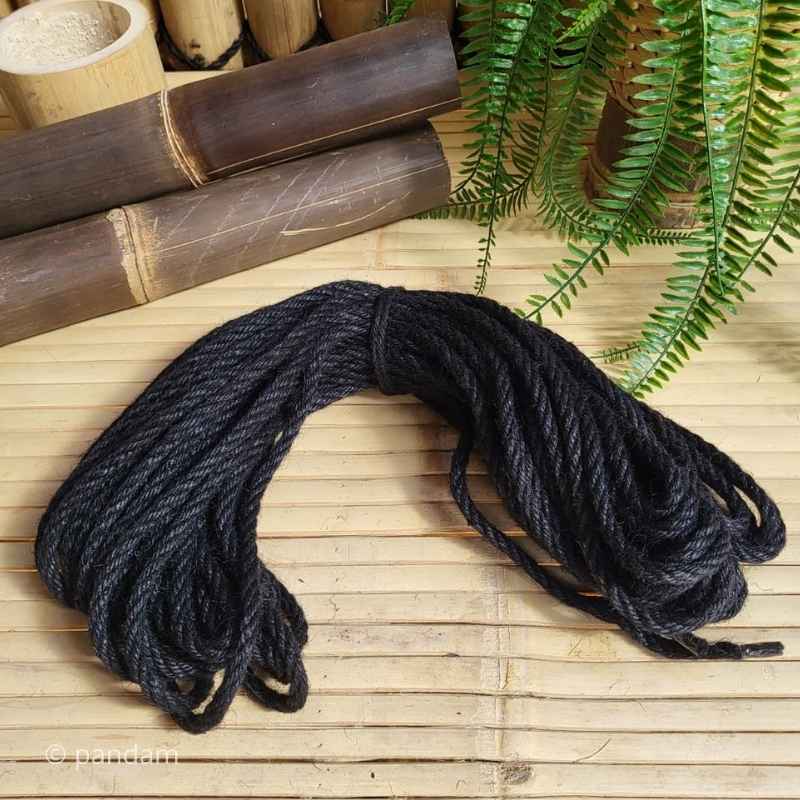 corde chanvre noire 8 mm