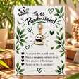 Porte clé panda et fleur de lotus