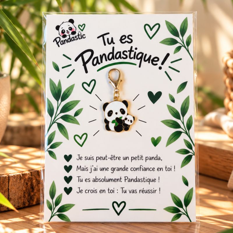 porte clé panda et son bébé