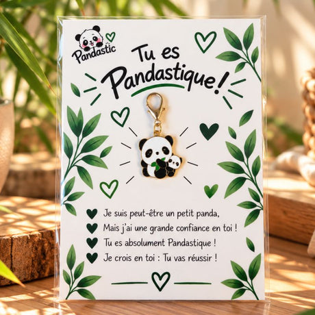porte clé panda et son bébé
