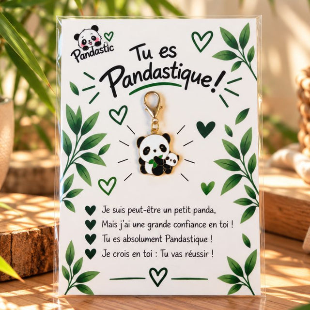porte clé panda et son bébé
