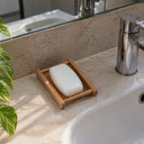Porte-savon en bambou style marin – Forme bateau et égouttage naturel